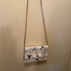 Elegant White Floral Ted Baker Women's Bag